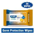 Puric Instasafe Camphor & Citrus Germ Protection Wipes 30 pcs
