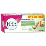 Veet 5 in 1 Skin Benefits Body & Legs Hair Removal Cream for Dry Skin 50 g (Buy 2 Get 1 Free)