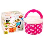 Jayco Venice Pink Round Plastic Insulated Lunch Pack 420 ml