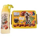 Jayco Star Meal Yellow Plastic Medium Sipper & Tiffin Box Combo Set