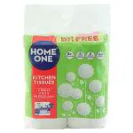 Home One 2 Ply Disposable Kitchen Tissue, 60 Pulls (Buy 1 Get 1)