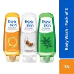 Think Skin Assorted Body Wash 250 ml (Pack of 3)