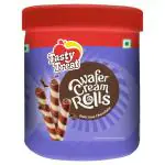 Tasty Treat Chocolate Wafer Cream Rolls 250 g