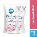 CareMate Rose Extra Moisturising Handwash 750 ml (Pack of 2)