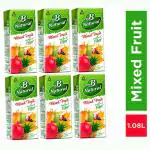 B Natural Mixed Fruit Juice 180 ml (Pack of 6)