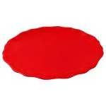Hi-Luxe Elite Solid Red Melamine Full Plate 10 inch