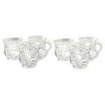 Kivvi Beautiful Glass Tea Mug 140 ml (Set of 6)