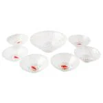Hi-Luxe Glacier Glass Pudding Set 800+200 ml (7 pcs)