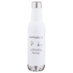 Nouvetta Happiness Barrel White Stainless Steel Vacuum Flask 750 ml (NB-18712)