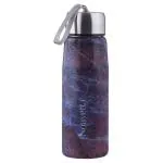 Nouvetta Regal Blue Marble Borosilicate Glass Bottle 350 ml (NB-18644)