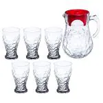 Soogo Noritazeh Melani Glass Water Jug 1500 ml and Tumbler 330 ml (7 pcs)