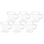 Sanjeev Kapoor Treviso Glass Mug 210 ml (Set of 6)