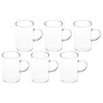 Sanjeev Kapoor Cuba Borosilicate Big Coffee Glass Mug 300 ml (Set of 6)