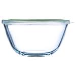 Sanjeev Kapoor Ment Borosilicate Glass Mixing Bowl with Green Lid 1050 ml