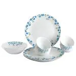 Cello Zarah Blue Blossom Opalware Dinner Set (10 pcs)