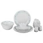 Cello Dazzle Blue Spring Opalware Dinner Set 22 pcs