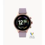 Fossil Gen 6 Smartwatch with Mic, Loudspeaker, AMOLED Display (Purple Silicone, FTW6080)