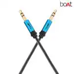 boAt Indestructible 3.5mm Metallic AUX Audio Cable with Gold Plated Connectors (Blue)