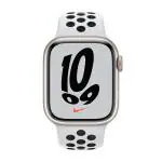 Apple Watch Series 7 Cellular - 41 mm Starlight Aluminum Case with Platinium Black Nike Sport Band