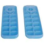 Amson Assorted Crystal Plastic Ice Cube Tray Set of 2 (Design/colour may vary)