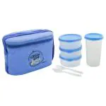 Milton Mid Day Assorted Colour Plastic Lunch Pack (Set of 4)