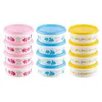 Polyset Plastic Round Keeper Container Set of 4 (240 ml)