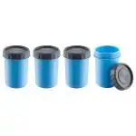 Polyset Twisty Assorted Colour Plastic Container 150 ml (Set of 4) (Design/colour may vary)