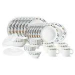 Borosil Larah Color Fiesta Opalware Dinner Set (35 pcs)