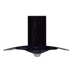 KUTCHINA Curvy DLX 60 Kitchen Hood with Intelligent Auto Clean Technology, Black