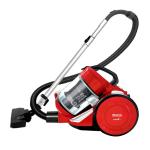 Inalsa Aristo 1400 Watts Canister Vacuum Cleaner with HEPA Technology, Red/Black