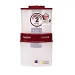 Aquasure Cherish 21 Litres Non-Electrical Water Purifier with Auto-shut off Mechanism, White & Maroon