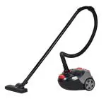 Eureka Forbes Sure Fast Clean Canister Vacuum Cleaner with 2 Litre Resuable Dust Bag, 1150 Watts, Black and Red