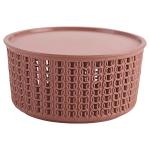 Selvel Target Brown Plastic Basket 1 L with Lid (No.1)