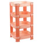 Selvel Home Beautiful Peach Plastic Multipurpose Rack 345x303x630 mm (No. 4)