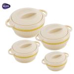 Selvel Richmond Plastic Insulated Hotpot 600+ 950+ 1350+ 19000 ml (Set of 4)