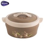 Selvel Plaza Brown Plastic Insulated Hotpot 2100 ml