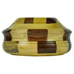 OGGN Silver & Wooden Color Casserole With Inner Steel