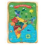 Webby Wooden Educational India Political Map States Capital Learning, Board Puzzle for 4+ Kids
