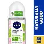 Nivea Naturally Good Bio Green Tea Deodorant Roll On 50 ml