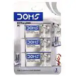 Doms Extra Long Dust Free Eraser (3 pcs)