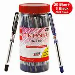 Bic Cello Pinpoint Blue Ballpoint Pen (Jar of 25)