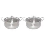 Roxx Victoria Stainless Steel Casserole 1500 ml (Set of 2)
