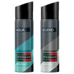 Peter England Aqua & Legend Deodorant 150 ml (Pack of 2)