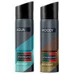 Peter England Aqua & Woody Deodorant 150 ml (Pack of 2)