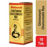 Baidyanath Chintamani Chaturmukh Ras (with Gold) 10 Tablets