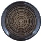 Alive Craft Black Order Matte White Ceramic Plate 10 inch