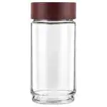 Cello Modustack Glass Storage Jar 1 L with Brown Lid