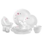 Cello Dazzle Lush Fiesta Opalware Dinner Set 23 pcs