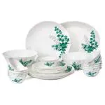 Cello Imperial Aqualeaves Opalware Dinner Set 27 pcs