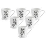 Clay Craft Peter Ceramic Coffee Mug 180 ml (Set of 6)